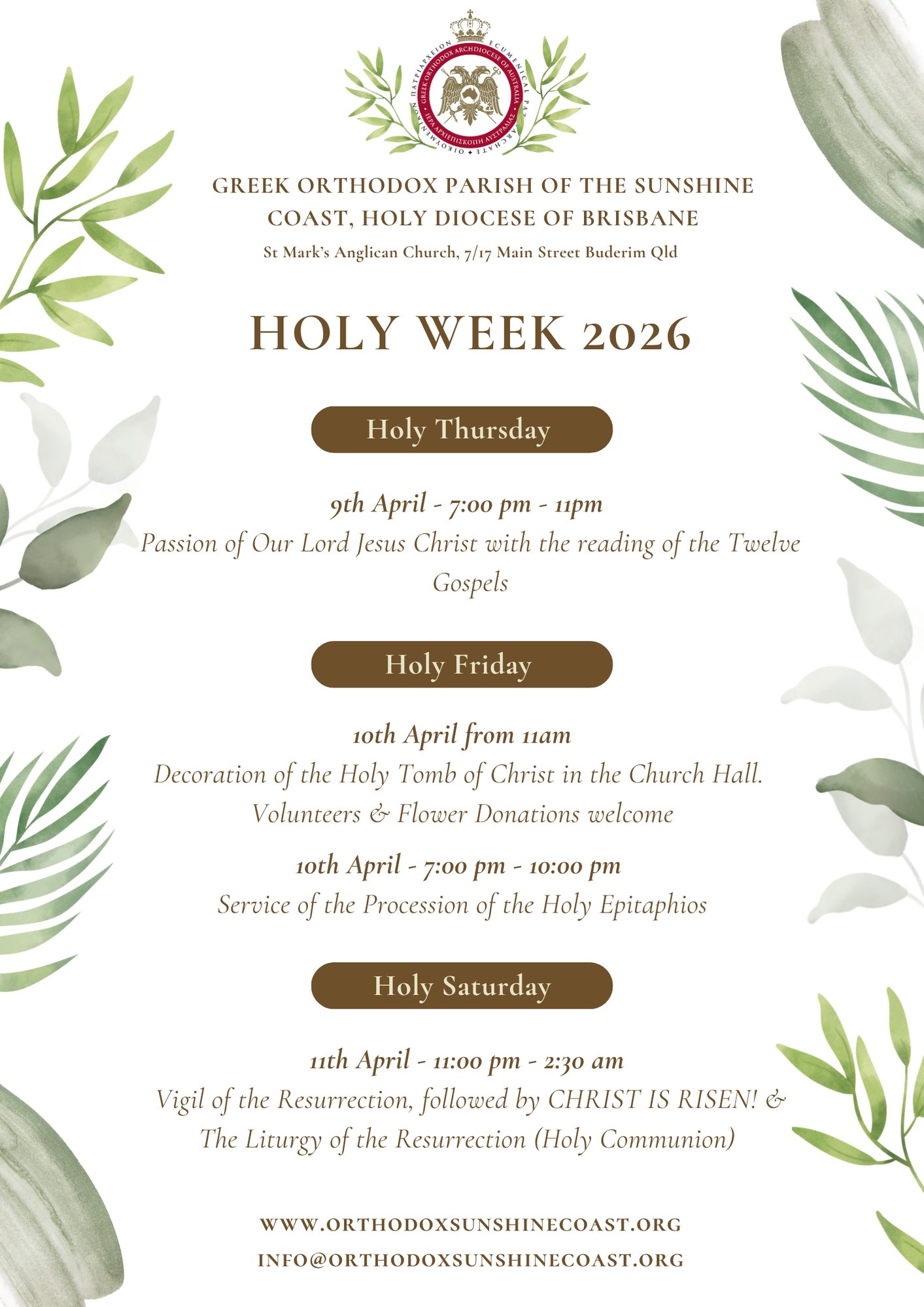 Green Brown Creative Holy Week Poster-1